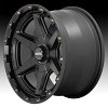 KMC KM101 Tempo Satin Black Custom Truck Wheels 2